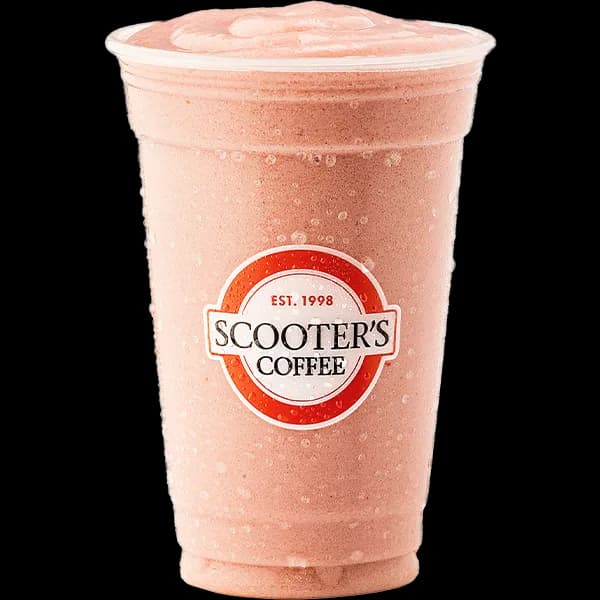 Strawberry Smoothie from Scooter's Coffee (official product photo)
